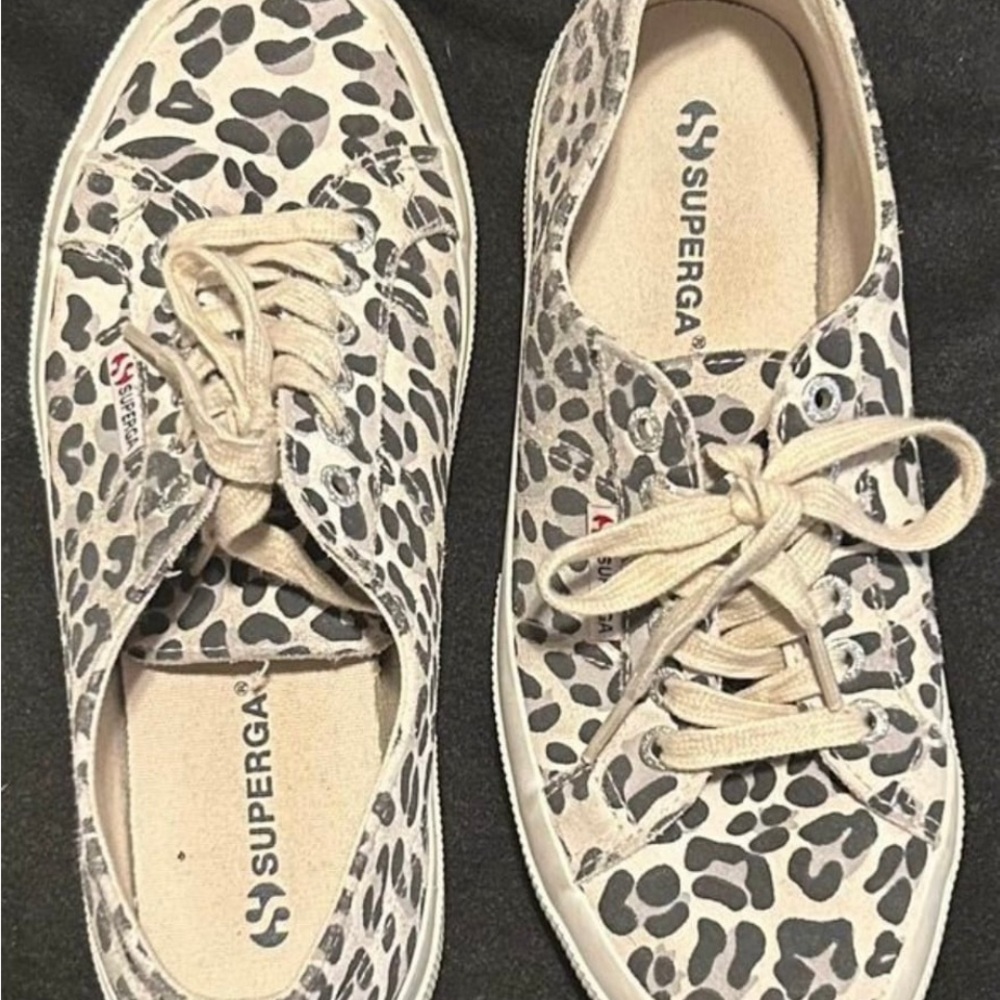 Superga Women's Leopard Print Sneakers